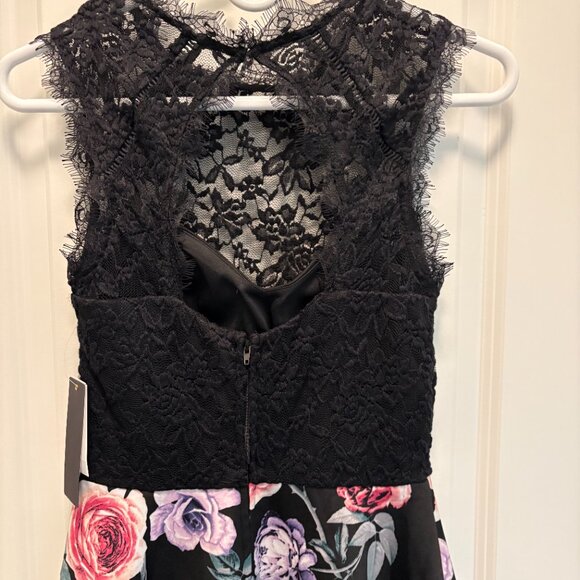 Jodi Kristopher Lace Top with Built in Bra Fit & Flare Dress Size 3/4 NWT - Picture 6 of 9